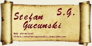 Stefan Gucunski vizit kartica